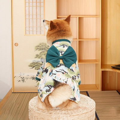 Maži ir dideli šunų drabužiai šunų kimono japoniško stiliaus kačių drabužiai rudeniniai ir žieminiai šunų paltai Corgi Shiba Inu pudelio šunų drabužiai