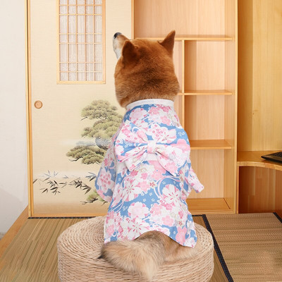 Maži ir dideli šunų drabužiai šunų kimono japoniško stiliaus kačių drabužiai rudeniniai ir žieminiai šunų paltai Corgi Shiba Inu pudelio šunų drabužiai