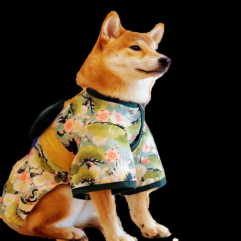 Maži ir dideli šunų drabužiai šunų kimono japoniško stiliaus kačių drabužiai rudeniniai ir žieminiai šunų paltai Corgi Shiba Inu pudelio šunų drabužiai