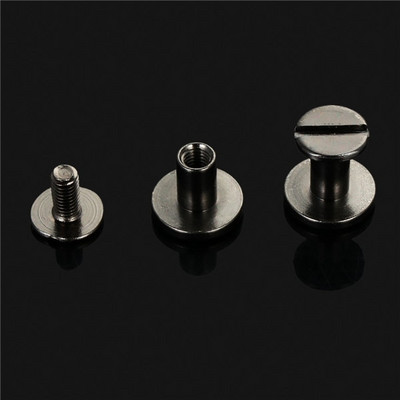 10 vnt., lagaminų, odinių metalinių rankų darbo tvirtų varžtų vinių kniedės dvigubos lenktos apvalios galvutės drabužiai / krepšys / batai / diržo / dirželio kniedės knygos varžtai