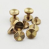 2 set de elemente de decorare pentru sac cu model de soare, nituri din alamă, șurub pentru curea, cataramă decorativă, accesorii lucrate manual