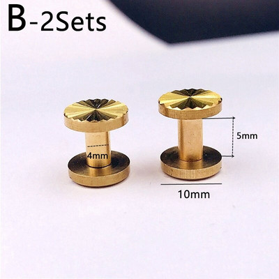 2 set de elemente de decorare pentru sac cu model de soare, nituri din alamă, șurub pentru curea, cataramă decorativă, accesorii lucrate manual