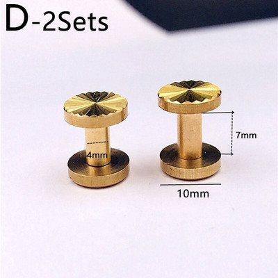 2 set de elemente de decorare pentru sac cu model de soare, nituri din alamă, șurub pentru curea, cataramă decorativă, accesorii lucrate manual