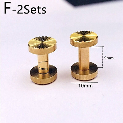 2 set de elemente de decorare pentru sac cu model de soare, nituri din alamă, șurub pentru curea, cataramă decorativă, accesorii lucrate manual