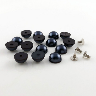 YORANYO 100/200 kompleta Poluokrugle imitacije bisernih zakovica Punk nitne Šiljci Dekorativne zakovice Prikladne za remenje Torbe Cipele Odjevni predmeti DIY