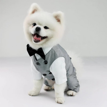 Σμόκιν μπλουζάκι για αγόρι σκύλο Κοστούμι για γάμο Corgi Schnauzer για κουτάβι Στολή για σκύλους Yorkie Dogs Poodle Chihuahua Ρούχα για κατοικίδια