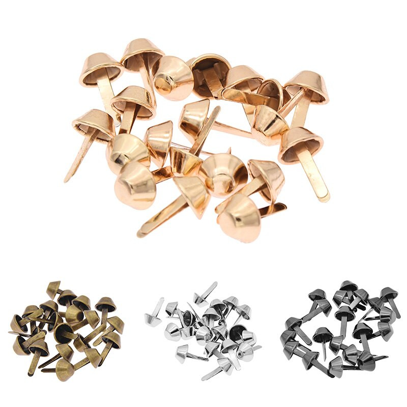 20Pcs/Set 12mm Dijelovi za prtljagu Pribor za torbicu s zakovicama Ručna metalna torbica Dno čavla Noktil Nokat DIY dijelovi Legura Dvokraki čavlić