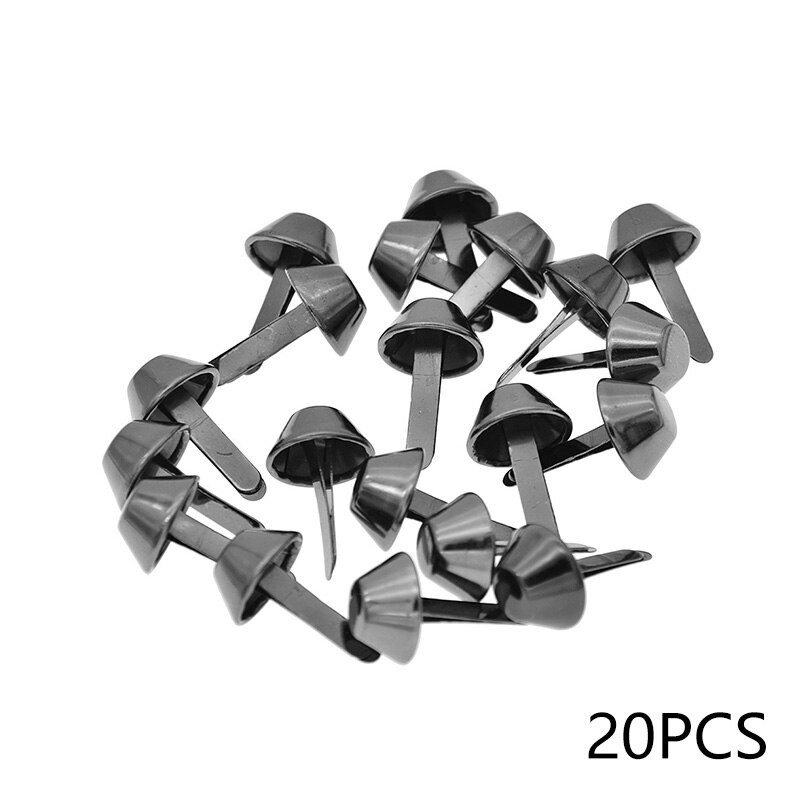 20Pcs/Set 12mm Dijelovi za prtljagu Pribor za torbicu s zakovicama Ručna metalna torbica Dno čavla Noktil Nokat DIY dijelovi Legura Dvokraki čavlić