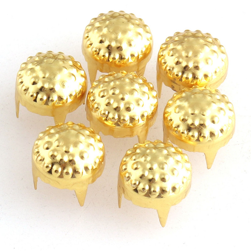 Okrúhle kupolovité klince, pazúrové čapy, nity, kužeľ, ozdobné hroty, topánky, kabelka, opasok, kožené remeselné doplnky 50 ks 10 mm