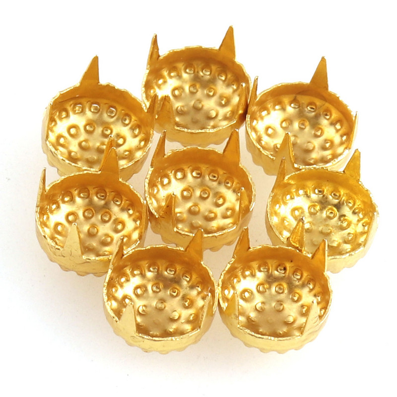 Okrúhle kupolovité klince, pazúrové čapy, nity, kužeľ, ozdobné hroty, topánky, kabelka, opasok, kožené remeselné doplnky 50 ks 10 mm