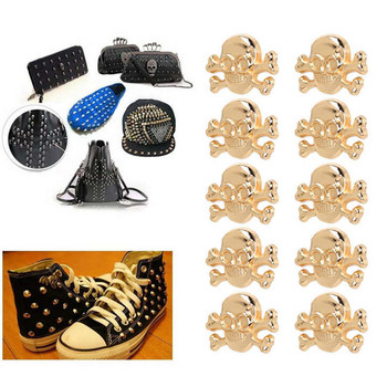 50 комплекта метални черепни нитове готически стил красиви модни аксесоари за нитове направи си сам за правене на обувки колани