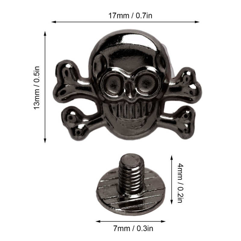 50 komplekti metallist koljuneedid gooti stiilis kaunid moodsad isetehtud needitarvikud kingavihmade valmistamiseks