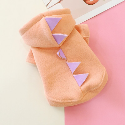 Ρούχα για σκύλους Φόρεμα με φιόγκο για κατοικίδια φθινόπωρο και χειμώνα συν βελούδινη επένδυση με φούστα πριγκίπισσας με γράμματα μπλουζάκι