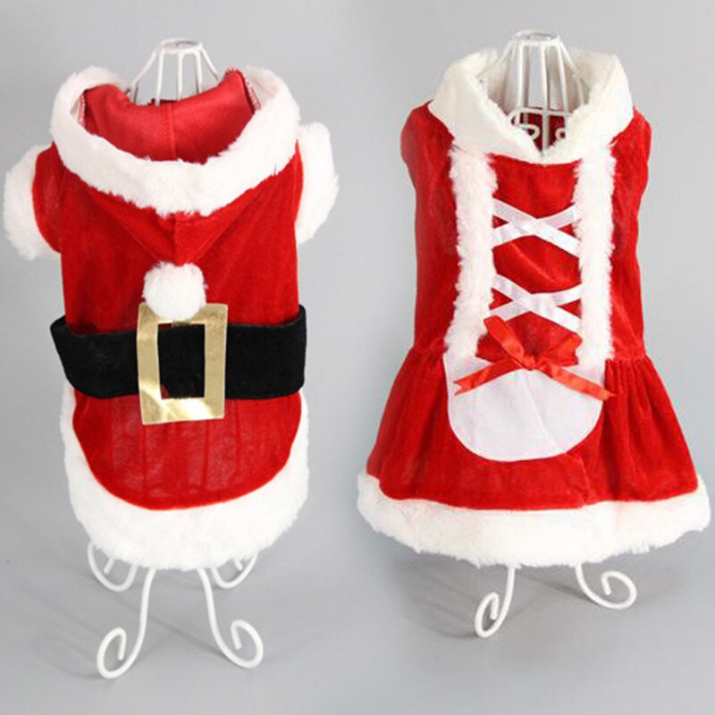 Lemmikloomakoera jõuluriided Jõuluvana Cosplay Kostüümi Riided Klassikalised Koerakasside Festivali Peorõivad