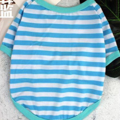 Tricou pentru animale de companie Cămașă pentru câini Tricou pentru câini din bumbac cu dungi Hanorac pentru cățeluși Respirabil drăguț pentru câini de talie mică, pisică, haine pentru animale de companie