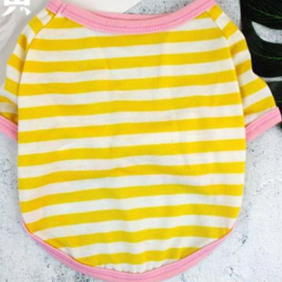 Tricou pentru animale de companie Cămașă pentru câini Tricou pentru câini din bumbac cu dungi Hanorac pentru cățeluși Respirabil drăguț pentru câini de talie mică, pisică, haine pentru animale de companie