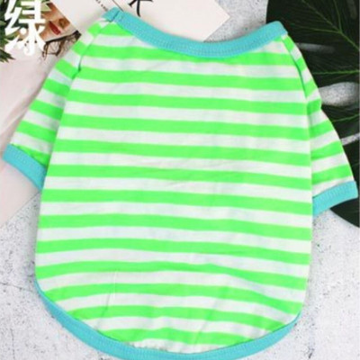 Tricou pentru animale de companie Cămașă pentru câini Tricou pentru câini din bumbac cu dungi Hanorac pentru cățeluși Respirabil drăguț pentru câini de talie mică, pisică, haine pentru animale de companie
