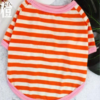 Tricou pentru animale de companie Cămașă pentru câini Tricou pentru câini din bumbac cu dungi Hanorac pentru cățeluși Respirabil drăguț pentru câini de talie mică, pisică, haine pentru animale de companie