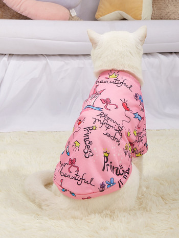 2Pieces малък пуловер за кучета - Pet Dog Класически трикотажен пуловер Мек удебелен топла риза Pup Dogs Зимен пуловер за кученца за кучета