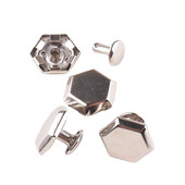 100 sád 10*8 mm dvojitých nitov, strieborných nitov, na tašky, topánky, odevy, kožené remeselné dekorácie, DIY šijacie potreby DIY