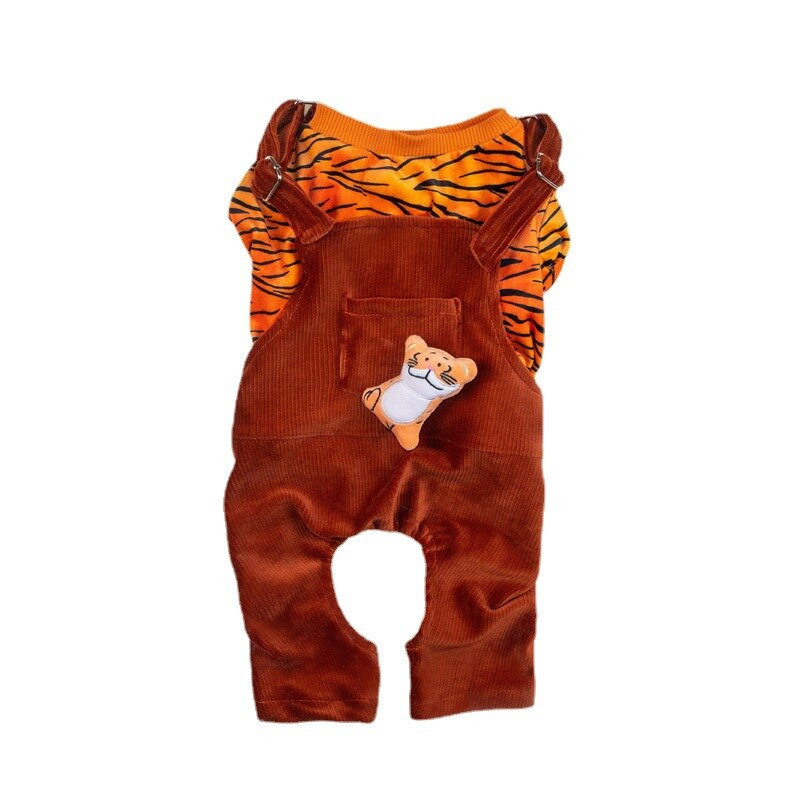 MPK Nové oblečenie pre psov Jesenné a zimné teplé dvojdielne overaly K dispozícii sú dva štýly