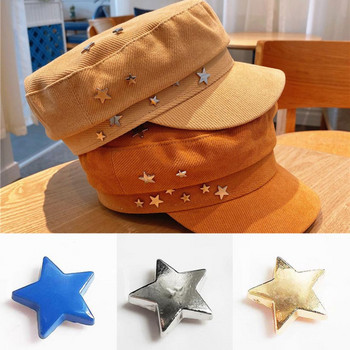 10 комплекта 12 мм звезди нитове пънк плоски завинтващи се шипове кожена шапка аксесоари консумативи кожена перфорация декорация на дрехи
