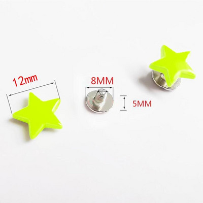 10 seturi stele 12 mm nituri punk plat șuruburi știfturi din piele artizanat pălărie accesorii accesorii din piele perforare haine Decor