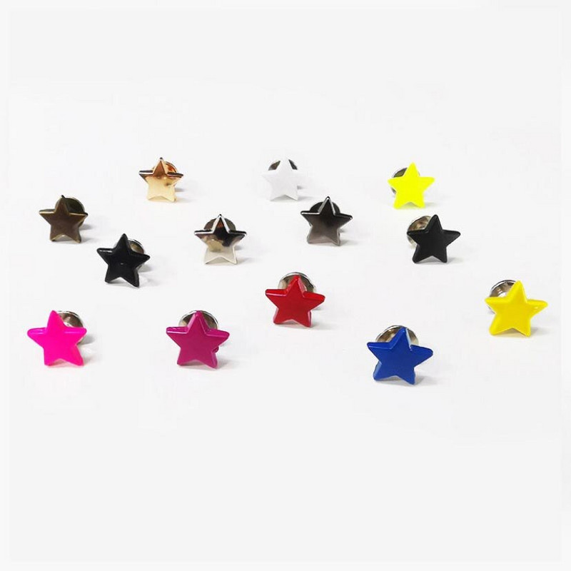 10 seturi stele 12 mm nituri punk plat șuruburi știfturi din piele artizanat pălărie accesorii accesorii din piele perforare haine Decor