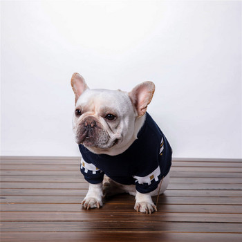Суичър с качулка за кучета Ново есенно/зимно облекло за кучета Облекло за домашни любимци с принт за малки кучета от памук и кашмир