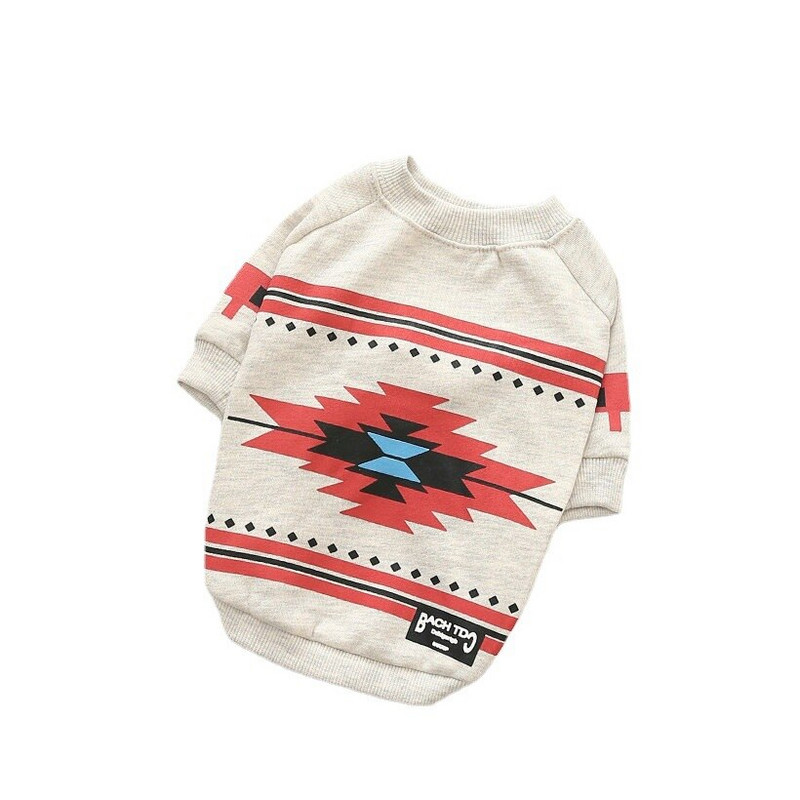 Koerte kapuuts Uued sügis/talvised koerte riided Väikeste koerte puuvillased ja kašmiirtrükiga lemmikloomad