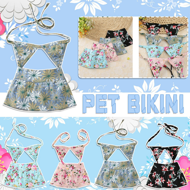 Odjeća za kućne ljubimce Kupaći kostim za pse Bikini za kupanje Haljina za kupanje za kućne ljubimce Kupaći kostim za štene Elegantna odjeća za kućne ljubimce za plažu za srednje velike pse Uskrs