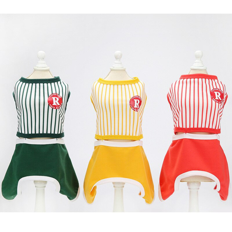 Koerariiete trend vertikaalne splaissimine nelja säärega püksid lemmikloomariided väikese ja keskmise koera kevadsuvi 2021 uus toode