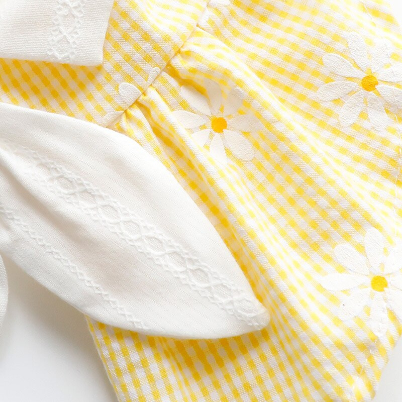 Oblečenie pre psov Jarné a letné tenké šaty pre mačacie princezné Veľkoobchod s potlačou králičieho obojku pre malých psov, plyšového zvieraťa, oblečenie pre malých psov