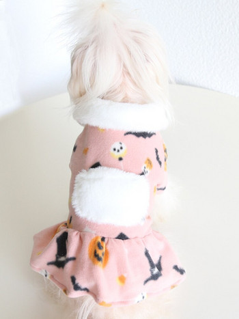 Ροζ ροζ αποκριάτικο φόρεμα για ζευγάρια 2022 Φθινόπωρο/Χειμώνας Στολή γάτας Ρούχα για κατοικίδια Ρούχα για σκύλους