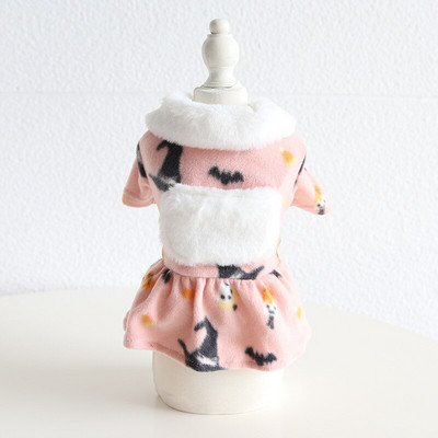 Ροζ ροζ αποκριάτικο φόρεμα για ζευγάρια 2022 Φθινόπωρο/Χειμώνας Στολή γάτας Ρούχα για κατοικίδια Ρούχα για σκύλους