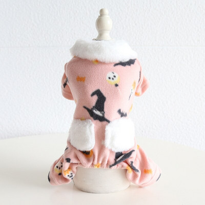 Ροζ ροζ αποκριάτικο φόρεμα για ζευγάρια 2022 Φθινόπωρο/Χειμώνας Στολή γάτας Ρούχα για κατοικίδια Ρούχα για σκύλους