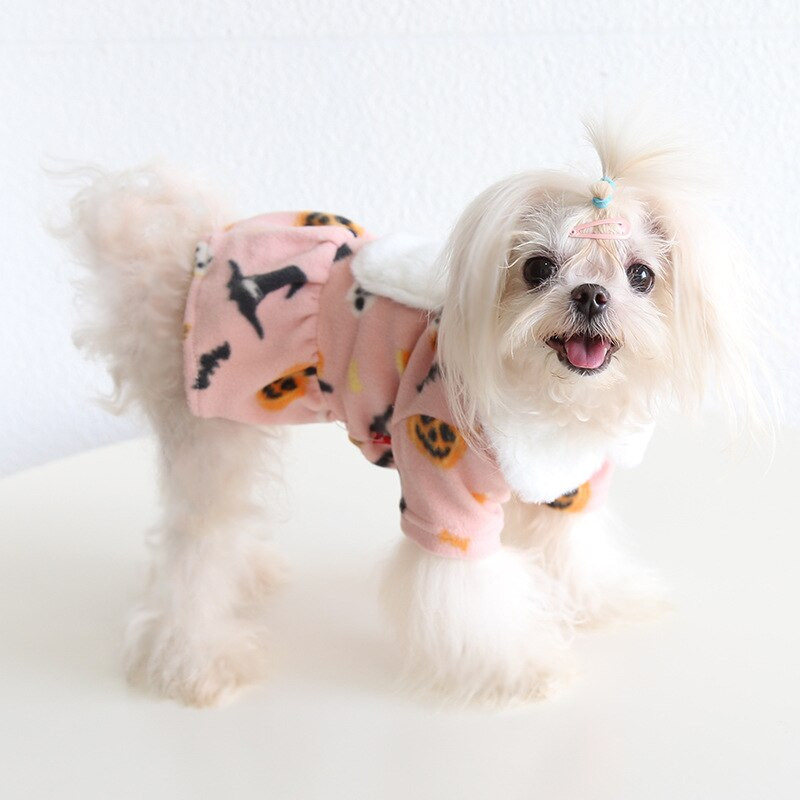 Ροζ ροζ αποκριάτικο φόρεμα για ζευγάρια 2022 Φθινόπωρο/Χειμώνας Στολή γάτας Ρούχα για κατοικίδια Ρούχα για σκύλους