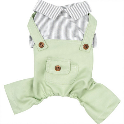 Slatki psi Prugasta košulja Kombinezon za kućne ljubimce Kombinezon s džepovima za pse Modne hlače za štene Majica za pse Udobna odjeća za kućne ljubimce