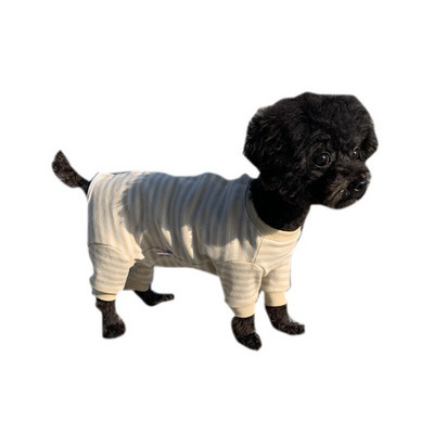 Pohodlné chirurgické oblečenie pre domáce zvieratá, štvornohé brušné sterilizačné oblečenie z čistej bavlny pre mačky a psy