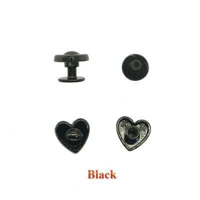 8 mm malé skrutky, nity do srdca, puzdrá na tašku, spony na tašku, DIY kožené doplnky do kovu, 3 druhy farieb