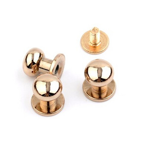 DIY 50 σετ/παρτίδα 8*9*10 χιλιοστά μεγάλα μεταλλικά ορειχάλκινα βιδωτά πριτσίνια πόμολο δερμάτινα καρφιά καρφιά craft πριτσίνια ζώνη ρολογιού στρογγυλή ασημί/μαύρο/χρυσό ZD014