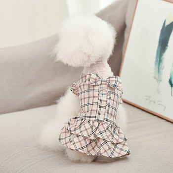 Καλοκαιρινή λεπτή βαμβακερή φούστα για κατοικίδια Ρούχα για κουτάβια Φορέματα για σκύλους για κατοικίδια για Quinceanera χαριτωμένη στολή για κατοικίδια Ρούχα σκύλου για κατοικίδια Ρούχα για γάτες