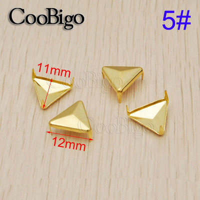 100 tk Metallist küünisnaastud Needid Naelapead Naelad Kolmnurksed Nahast jalanõud Vöökott Kaunistus DIY Käsitöö riided Õmblustarvikud