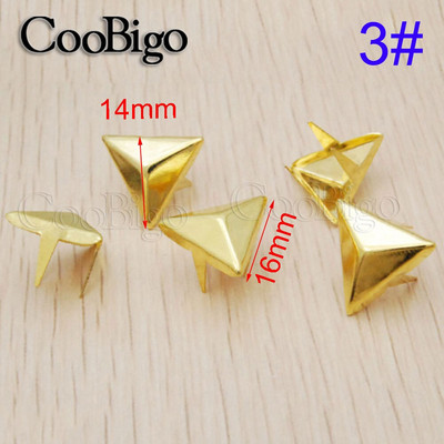 100 tk Metallist küünisnaastud Needid Naelapead Naelad Kolmnurksed Nahast jalanõud Vöökott Kaunistus DIY Käsitöö riided Õmblustarvikud