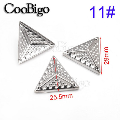 100 tk Metallist küünisnaastud Needid Naelapead Naelad Kolmnurksed Nahast jalanõud Vöökott Kaunistus DIY Käsitöö riided Õmblustarvikud