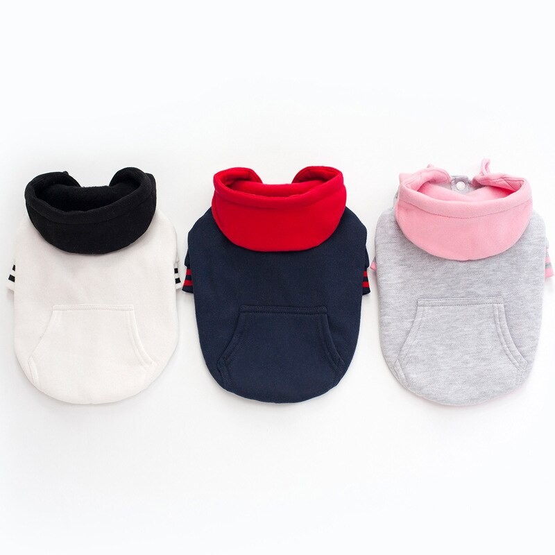 Зимно облекло за кучета Топъл спортен суичър с качулка Палта с два крака за мопс Облекло за домашни любимци Малки, средни големи кучета Дрехи за домашни любимци