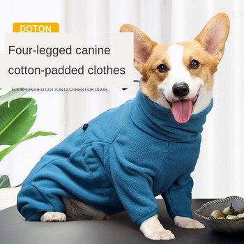 Μικρά-μεγάλα Ρούχα Σκύλων Φθινοπωρινά-Χειμώνα Χοντρά Τετράποδα Ρούχα Σκύλων Corgi Golden Retriever Shiba Inu Παλτό για σκύλους Αξεσουάρ για σκύλους