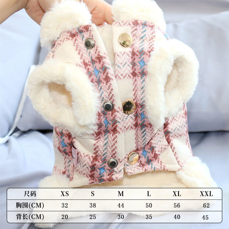 Ρούχα για σκύλους Φθινοπωρινό/χειμωνιάτικο γιλέκο με μαλλί Παχύ ζεστό ρυμουλκούμενο Teddy Corgi Cat Pet Petpy Ρούχα
