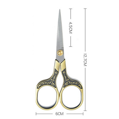 Rozsdamentes acél vintage olló varró szövetvágó hímző olló szabó olló cérna olló szerszámok varróollóhoz