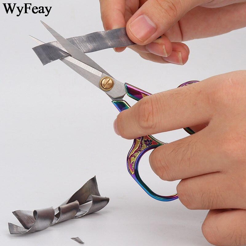 Rozsdamentes acél vintage olló varró szövetvágó hímző olló szabó olló cérna olló szerszámok varróollóhoz